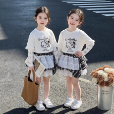 批发女孩独特漂亮小套装夏季2026新款儿童洋气不规则<b class='q'>裙子</b><b class='q'>女</b><b class='q'>童</b>时髦夏装