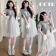 批发<b class='q'>女童</b><b class='q'>连衣裙</b>2026新款洋气夏天女中大童公主裙儿童女孩夏装网纱裙子