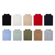 批发团体舒适透气亲肤通款工作服重磅冰爽双珠地短袖翻领通款POLO衫