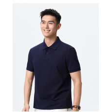 珍珠棉珠花220克40S亲肤透气舒适翻领短袖男女同款棉71%氨纶3.3%