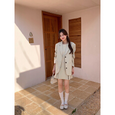 批发有货 韩系简约气质高级<b class='q'>百搭</b>西装有配套连衣裙
