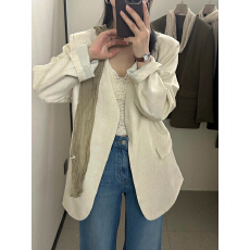 批发秋上新！高级氛围感西服西装(配定制丝巾) 