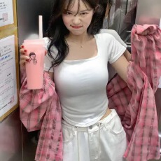 批发韩版夏季粉色格子衬衫懒惰风宽松大码上衣防晒衣女休闲衬衣<b class='q'>外套</b>潮