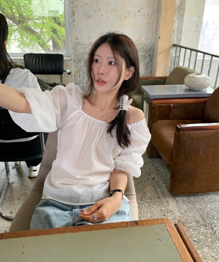 chic 한 부서 부드러운 달콤함 연령 감소 광장 칼라 오프숄더 벌룬 소매 레이스업 캐주얼 휴가 자외선 차단 맨위 쉬폰 블라우스
