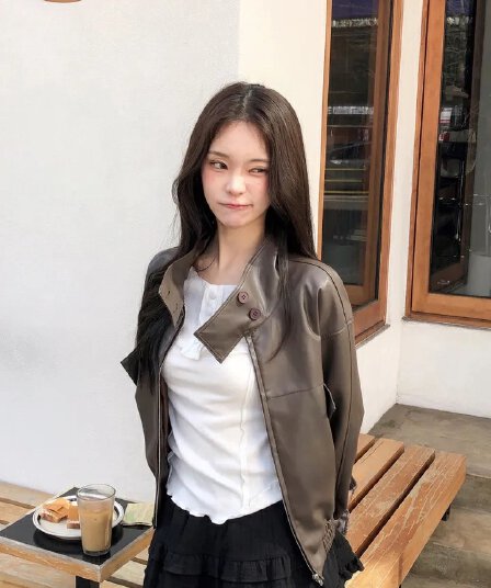 ins 한 부서 가을 겨울 프랑스식 스탠드 칼라 작은 대중 품격 쇼트 스타일 다용도 오토바이 pu 가죽 재킷 재킷 재킷
