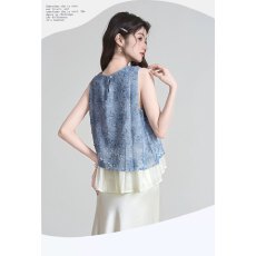 批发新中式国风提花<b class='q'>无袖</b><b class='q'>背心</b>女夏季2026新款设计感小众别致漂亮小衫潮