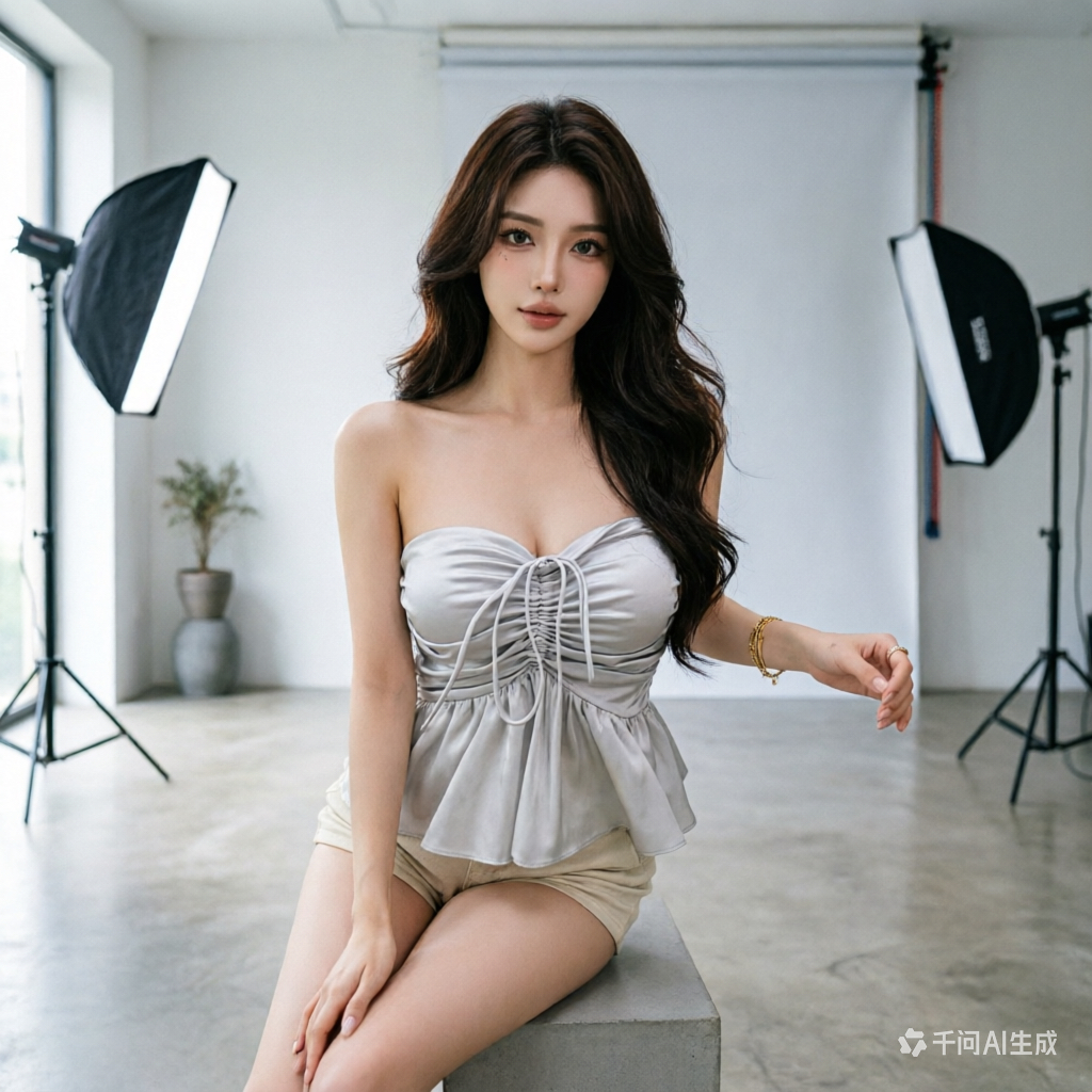2026 부드러운 바람 주름 허리 수축 작은 슬링 조끼 여성 외출용 고급 센스 여름 핫걸 행침 목 튜브탑 맨위