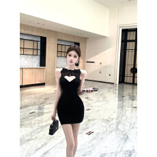 批发实拍~  黑天使性感御姐风纯欲蕾丝私服<b class='q'>连衣裙</b>抹胸裙自带胸垫