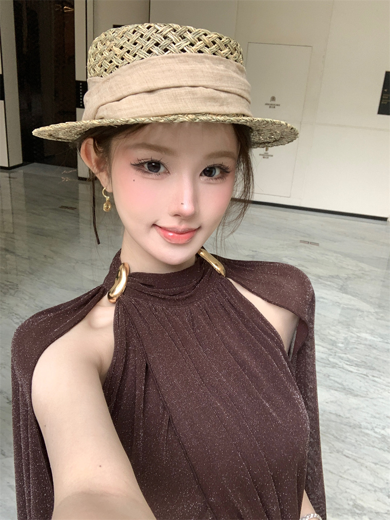 실사 깃발 약속으로 이동 프랑스식 금속 버클 망토 도루 센스 느슨함 좋은 플래시 핫걸 조끼 맨위