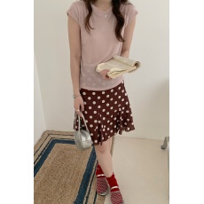 实拍 新款莱赛尔飞飞袖T恤女上衣修身显瘦气质百搭短袖休闲上衣女