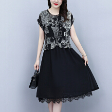 批发阔太太夏季时尚连衣裙2026年新款中年妈妈气质减龄遮肚显瘦<b class='q'>裙子</b>