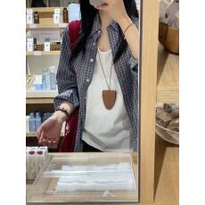 批发早秋款韩系简约拼接格子衬衫女宽松休闲百搭上衣