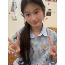 批发蓝色polo领刺绣<b class='q'>短袖</b><b class='q'>衬衫</b>女夏季百搭别致格子<b class='q'>衬衣</b>