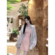 批发韩系慵懒风亚麻彩色条纹衬衫女春夏薄款外搭防晒衬衣开衫罩衫外套