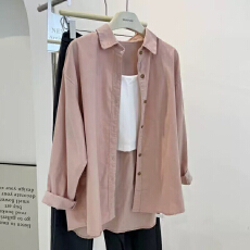 批发气质复古灯芯绒<b class='q'>衬衫</b>女法式叠穿内搭<b class='q'>衬衣</b>外套宽松休闲遮肉长袖上衣