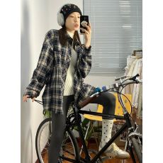 批发格子<b class='q'>衬衫</b>外套女2025春秋款宽松慵懒<b class='q'>情侣</b><b class='q'>款</b>休闲长袖<b class='q'>衬衣</b>外搭ins潮