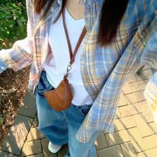 批发原版面料轻奢纯棉格子衬衫女内搭叠穿宽松<b class='q'>休闲</b>显瘦长袖衬衣外穿