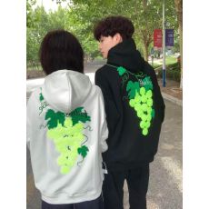 纯棉面料秋冬国潮毛巾绣卫衣女嘻哈oversieze休闲宽松情侣款上衣