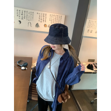 批发日系气质复古深蓝色纯棉格子<b class='q'>衬衫</b><b class='q'>女</b>早秋2025新款冷淡系高级感上衣