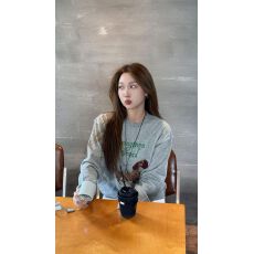 批发100%棉面华棉320g/420g印花 2026秋冬宽松圆领<b class='q'>卫衣</b>上衣长袖