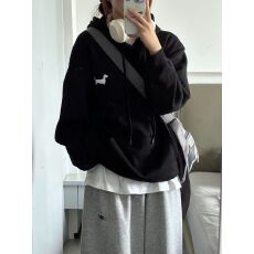 批发100%棉面华棉320g/420g印花2026秋冬宽松慵懒风连帽<b class='q'>卫衣</b>