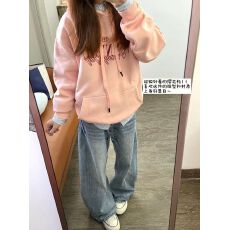 批发100%棉面华棉320g/420g印花2026秋冬宽松慵懒风连帽<b class='q'>卫衣</b>