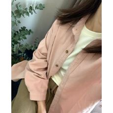 批发气质复古灯芯绒衬衫女法式叠穿内搭衬衣外套宽松<b class='q'>休闲</b>遮肉长袖上衣