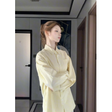 批发美式复古粉色条纹衬衫女2026新款小狗刺绣早<b class='q'>秋</b>外套宽松学院风上衣