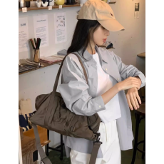 批发美式复古纯棉衬衫<b class='q'>薄外套</b>女2026春夏内搭衬衫叠穿衬衣防晒上衣