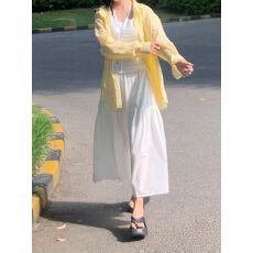 批发超仙松弛感褶皱<b class='q'>格子衬衫</b>女叠穿宽松显瘦长袖衬衣防晒开衫外穿上衣