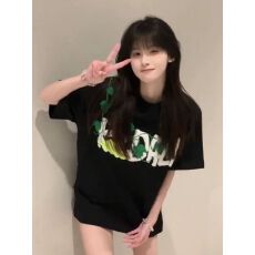原创设计葡萄网球毛巾绣花短袖T恤男夏季美式高街半袖