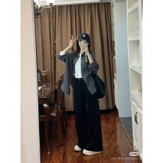 批发法式蓝色条纹<b class='q'>衬衫</b>女开春2026宽松上衣设计感小众长袖<b class='q'>衬衣</b>外套