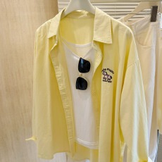 批发小马卡通<b class='q'>刺绣</b>纯棉<b class='q'>衬衫</b>女2026春季新款慵懒风宽松长袖翻领上衣