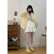 批发原版面料刺绣条纹衬衫女叠穿遮肉宽松百<b class='q'>搭</b>衬衣<b class='q'>外</b><b class='q'>搭</b>防晒<b class='q'>开衫</b>ins潮