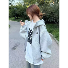 批发美式重磅<b class='q'>潮牌</b>连帽高领<b class='q'>卫衣</b>男女秋冬季新款情侣宽松百搭开衫上衣服