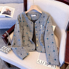 批发小香风时尚短款<b class='q'>小西装</b>外套女2025秋季女神范小众韩版洋气小外套女