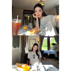批发区区欧阳本期苾入ER*D海王T'<b class='q'>婴儿</b>级奢感兰精天丝+法国亚麻印花T恤