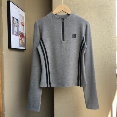 批发高弹德绒原版面料原版做工半拉链长袖<b class='q'>t</b><b class='q'>恤</b>修身户外上衣女打底秋冬