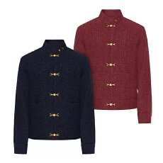 批发王嘉尔同款小香风原版做工原版面料新中式<b class='q'>唐装</b>外套<b class='q'>男</b>女情侣春秋