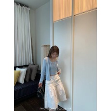 批发2025春季新款百搭<b class='q'>宽松</b>显瘦A字裙吊带开衫三件套