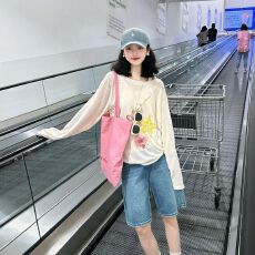 批发Y05536 #（圆领）广州莱赛尔雪花冰爽棉165克布面爽滑<b class='q'>长袖</b> 防晒衫