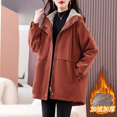 批发实拍 大码女装胖MM派克<b class='q'>棉服</b>冬加大宽松胖<b class='q'>妈妈</b>装棉衣加绒外套