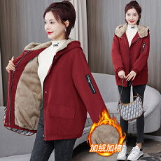 批发实拍 派克服女高级感棉衣2025新款棉服中老年<b class='q'>妈妈</b>棉袄冬外套