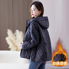 批发棉服女2025年新款冬季爆款夹棉轻薄小棉袄休闲短款妈妈二<b class='q'>棉衣</b>外套
