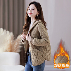 批发夹棉外套女秋冬季2025年新款韩版今年流行小个子轻薄保暖<b class='q'>棉衣</b>棉服