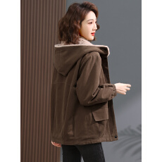 批发官图 加绒加厚短外套女秋冬季<b class='q'>妈妈</b>大码2025新款棉衣派克服女