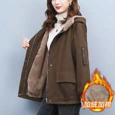 批发官图 派克服女棉衣2025新款棉服中老年<b class='q'>妈妈</b>棉袄冬装外套显瘦