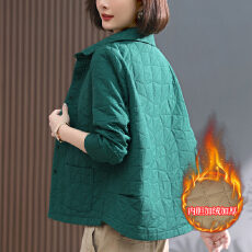 批发官图 小香风<b class='q'>外套</b>女春秋2025新款秋季加厚夹棉短款<b class='q'>上衣</b>秋冬装