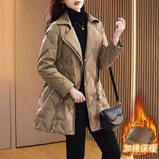 批发官图 羽绒服女2025冬季新款时尚<b class='q'>女士</b>轻薄修身西装领短款<b class='q'>外套</b>