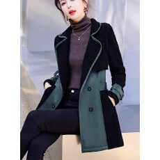 批发官图 羊羔毛皮毛一体外套女中长款冬季2025新款加厚加绒皮衣